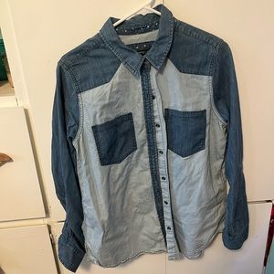 Express denim button up